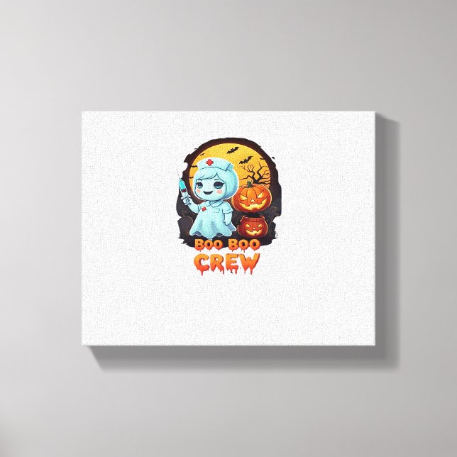 Lienzo Enfermera fantasma - Boo Boo Crew Halloween Fun Cl (Anverso)