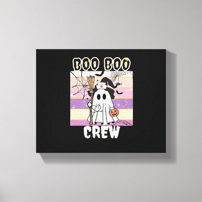 Lienzo Enfermera fantasma de Boo Boo Crew Halloween Esenc (Anverso)