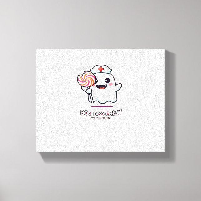 Lienzo Enfermera fantasma, equipo de bomberos Halloween C (Anverso)