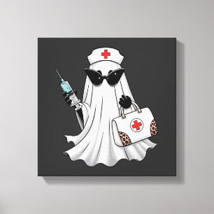 Lienzo Enfermera Fantasma Halloween