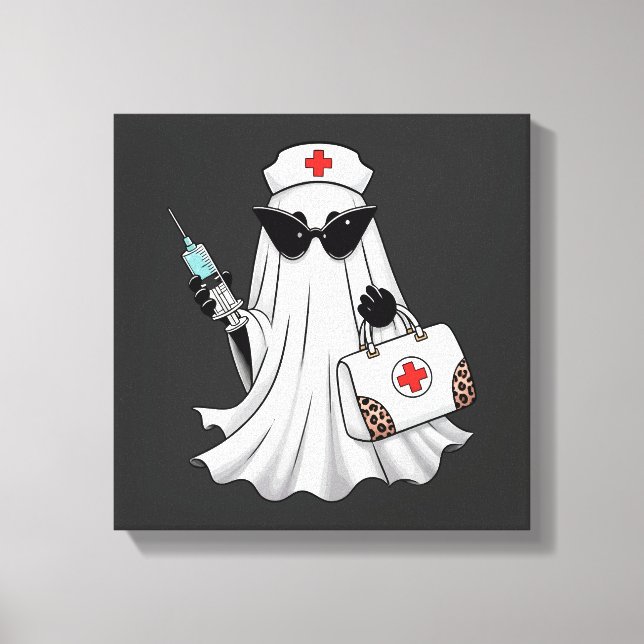 Lienzo Enfermera Fantasma Halloween (Anverso)