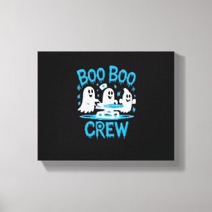 Lienzo Enfermera paramédica fantasma de Boo Boo Halloween