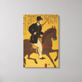 Lienzo Englishman Riding Horseback alrededor de 1861 Vint