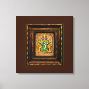 Lienzo Enmarcado del escudo de armas de la familia holand