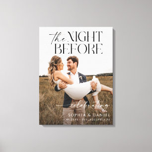 Lienzo enmarcado para la cena de ensayo de la noch