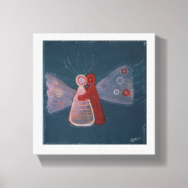 Lienzo Enorme pintura abstracta tela envuelta (Anverso)