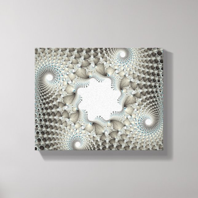 Lienzo Enredado en azul (Anverso)