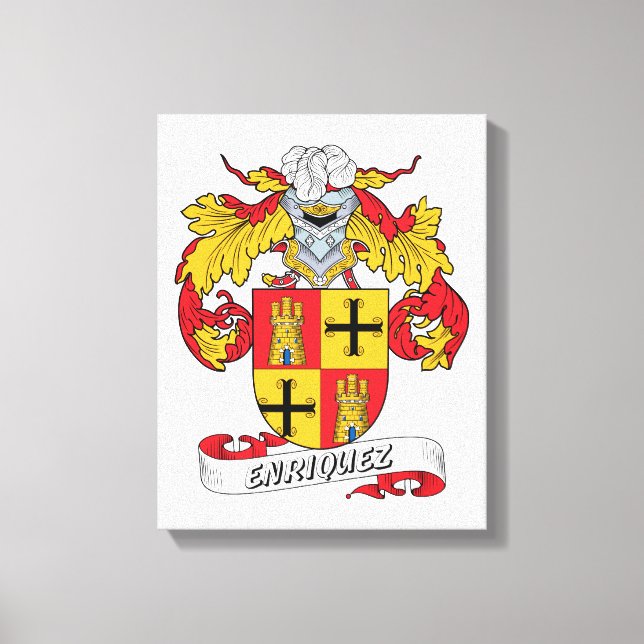 Lienzo Enriquez Family Crest (Anverso)