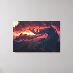 Lienzo enrollado premium de arte digital (brillo)