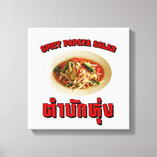 Lienzo Ensalada de Papaya picante [Tam Mak Hung]