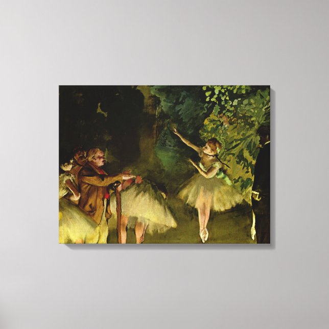 Lienzo Ensayo de ballet - Edgar Degas - 1875 (Anverso)