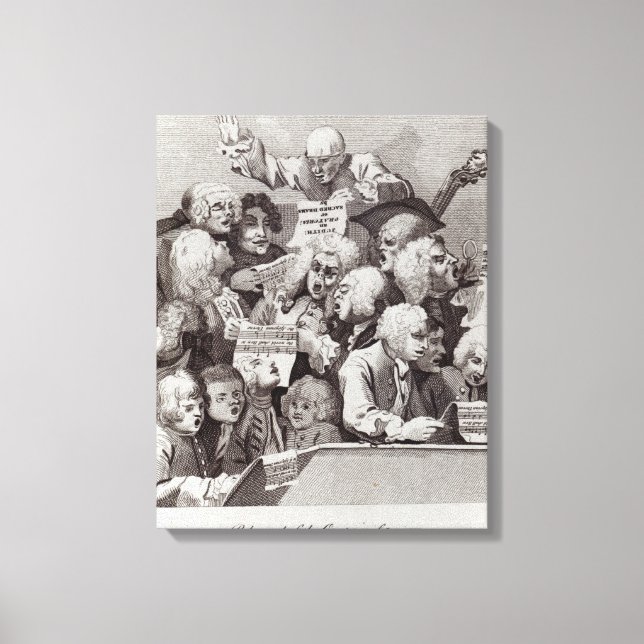 Lienzo Ensayo del Oratorio de Judith, 1734 (Anverso)