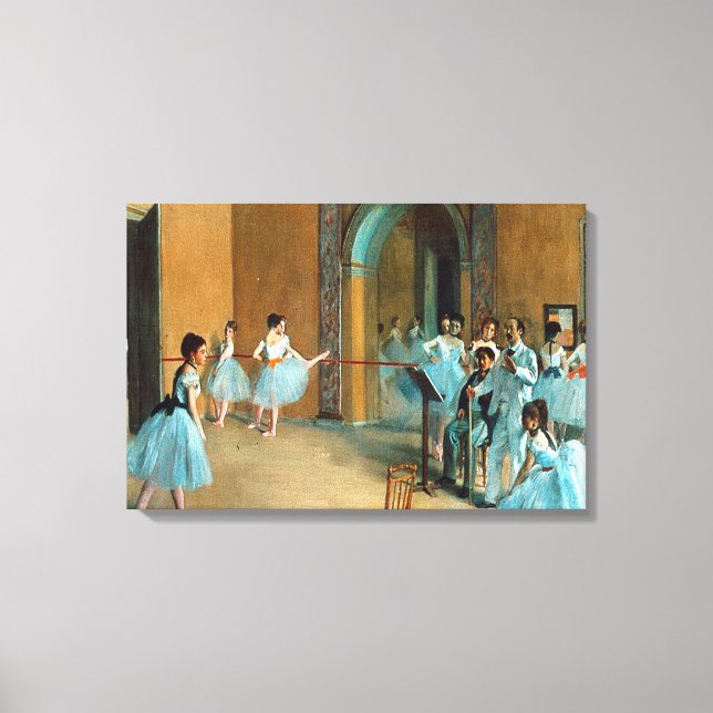 Lienzo Ensayo en el vestíbulo de la Ópera La Rue (Anverso)