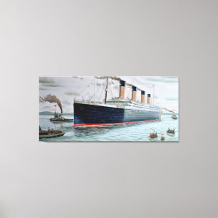 Lienzo Ensayos de mar del RMS titánicos