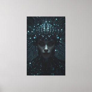 Lienzo Entidad neuronal cibernética