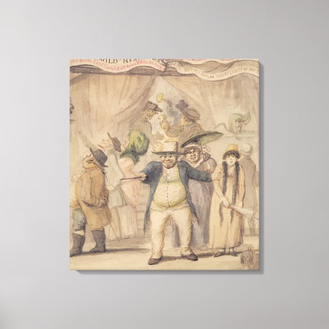 Lienzo Entrada a la carpa de exhibición de Pidcock en una (Anverso)