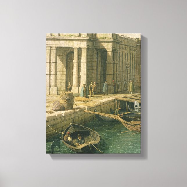 Lienzo Entrada al Gran Canal: Mirando hacia el Oeste, c.1 (Anverso)
