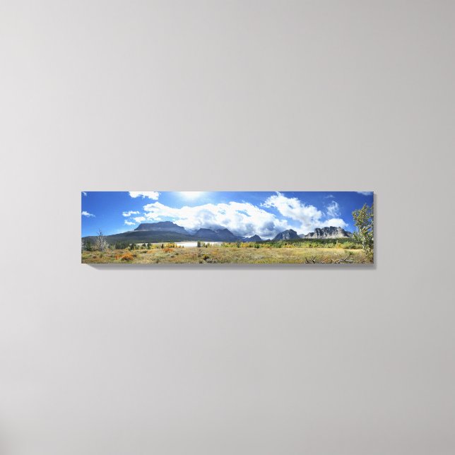 Lienzo Entrada al lago Sherburne - Parque nacional Glacie (Anverso)