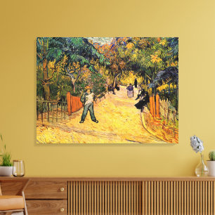 Lienzo Entrada al Parque Público por Vincent van Gogh