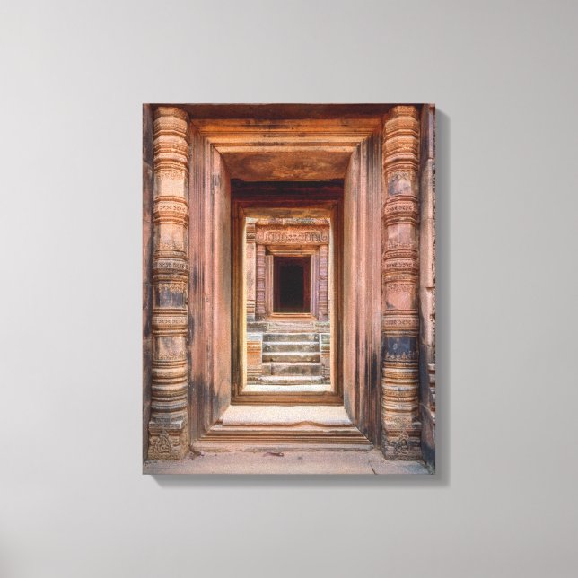 Lienzo Entrada de Angkor Wat, Camboya (Anverso)