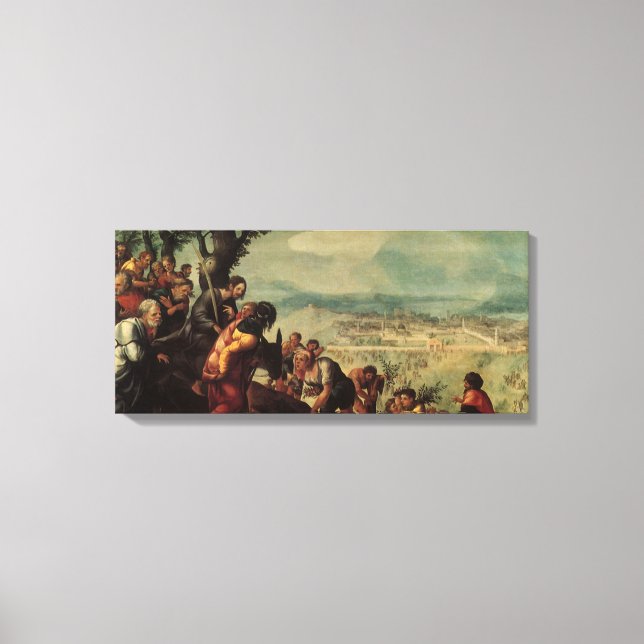 Lienzo Entrada de Cristo en Jerusalén (Anverso)