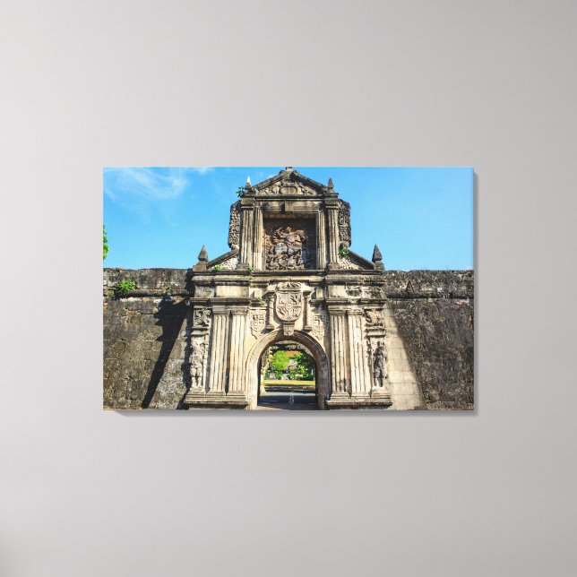 Lienzo Entrada de Fuerte Santiago (Anverso)