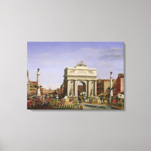 Lienzo Entrada de Napoleon I en Venecia, 1807