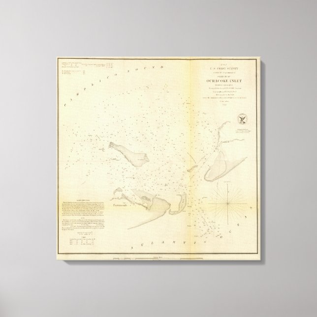 Lienzo Entrada de Ocracoke, NC (Anverso)