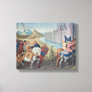 Lienzo Entrada del rey de Louis VII de Francia y de