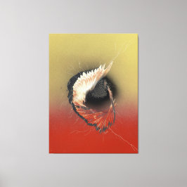 Lienzo Entrando en un ala y una oración