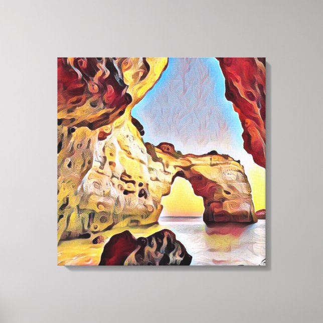 Lienzo Entre el agua salada (Anverso)