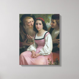 Lienzo Entre la riqueza y el amor (por Bouguereau)