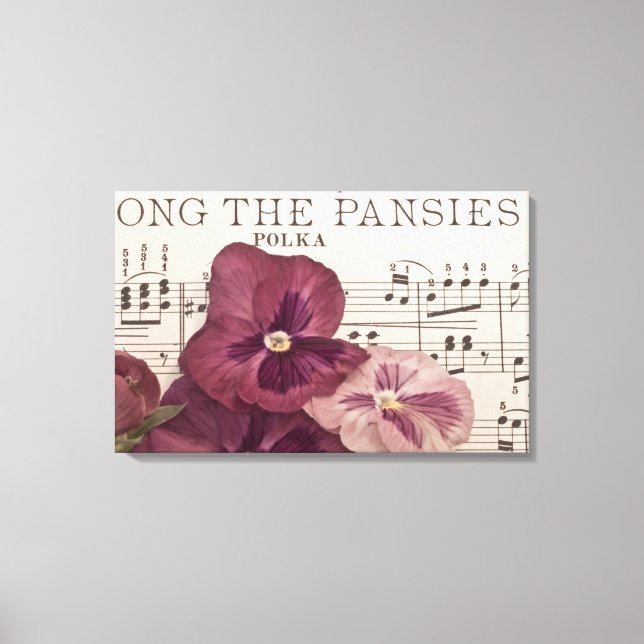 Lienzo Entre las pansias (Anverso)