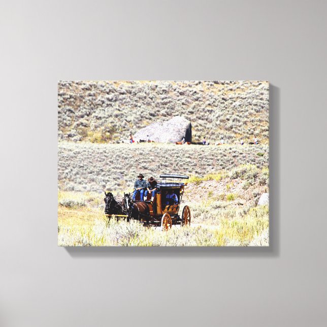 Lienzo Entrenador de escenario Yellowstone (Anverso)