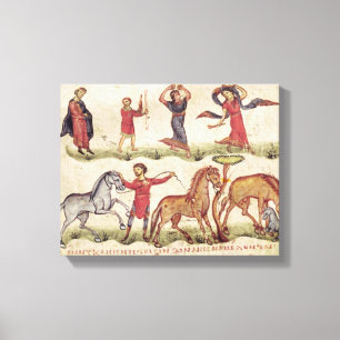 Lienzo Entrenadores de caballos