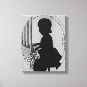 Lienzo Entrepierna de Guillermo que juega el órgano