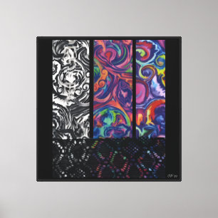 Lienzo Entretejido en Abstractos de Telas