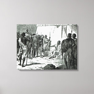 Lienzo Entrevista del Sr. Rassam con el Rey Theodore