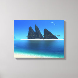 Lienzo envuelto azul infinito (original)