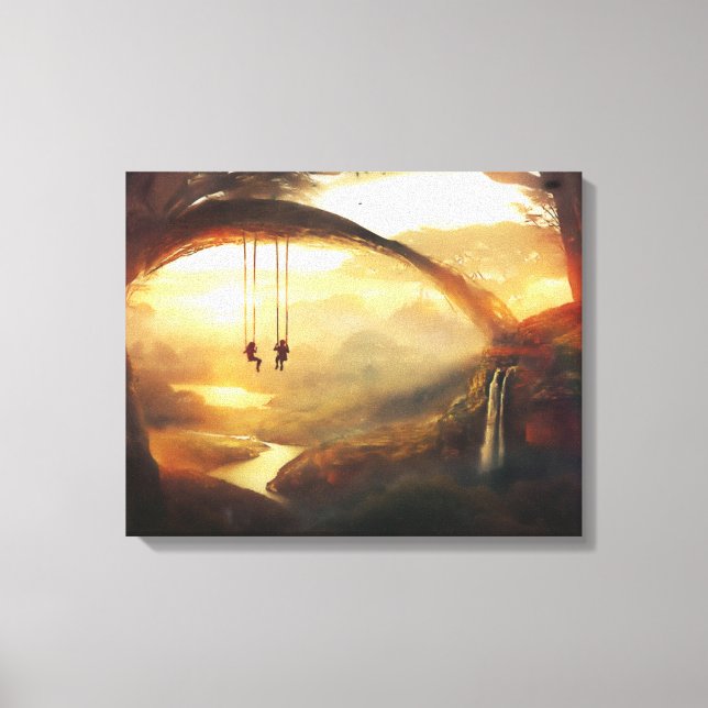 Lienzo envuelto (brillante) Fantasy Art Premium (Anverso)