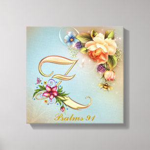 Lienzo envuelto (brillante) Monograma Z Premium