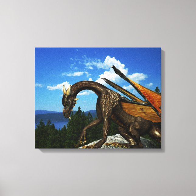 Lienzo envuelto con vistas al lago (Anverso)