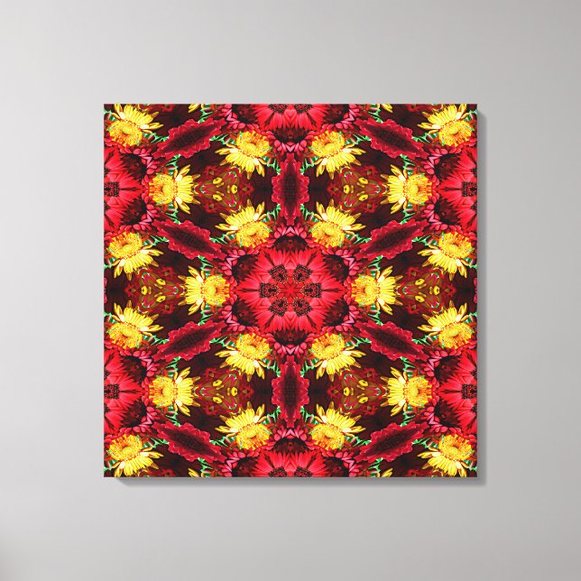 Lienzo envuelto de arte 21 Kaleidoscope (Anverso)