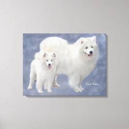 Lienzo envuelto de arte Samoyed 24X18"