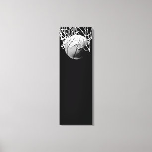 Lienzo envuelto de baloncesto vertical