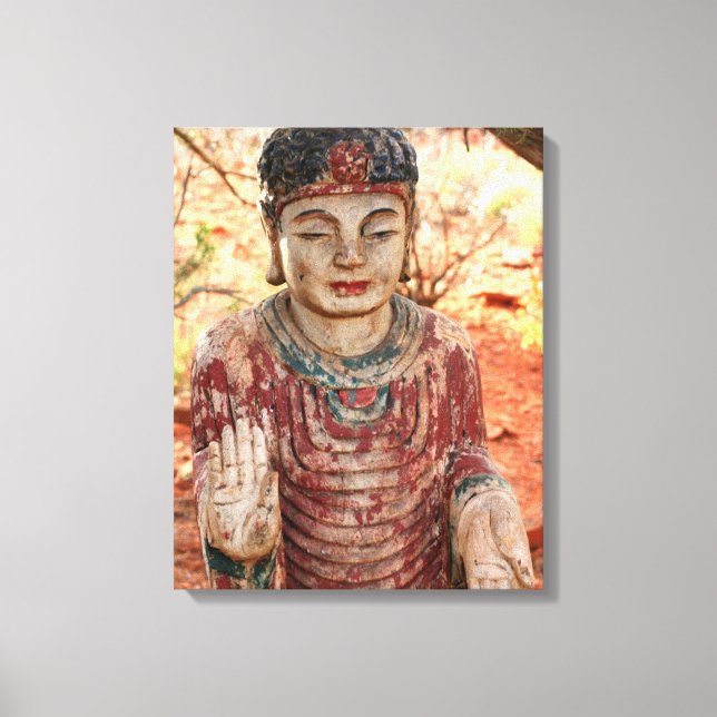 lienzo envuelto de buddha tibetano (Anverso)