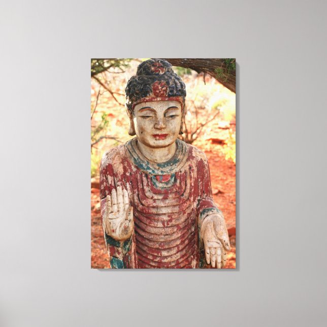 lienzo envuelto de buddha tibetano (Anverso)