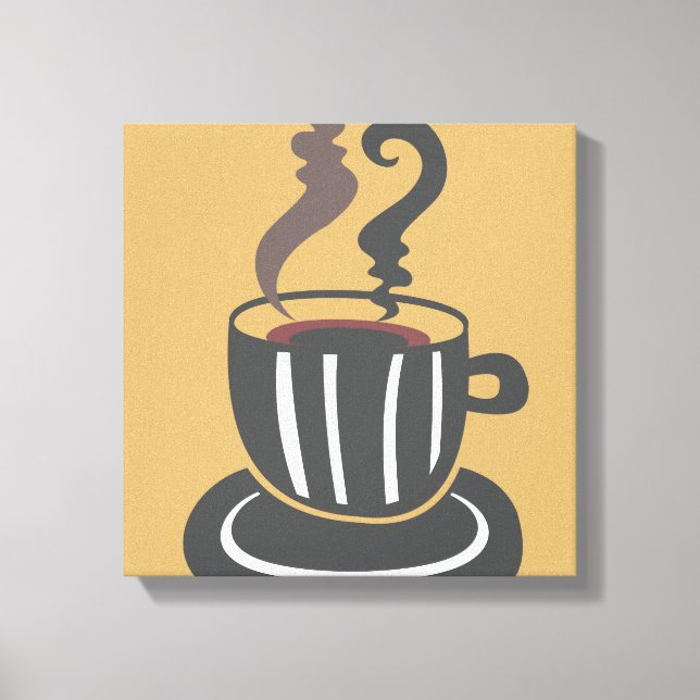 Lienzo envuelto de café (Anverso)