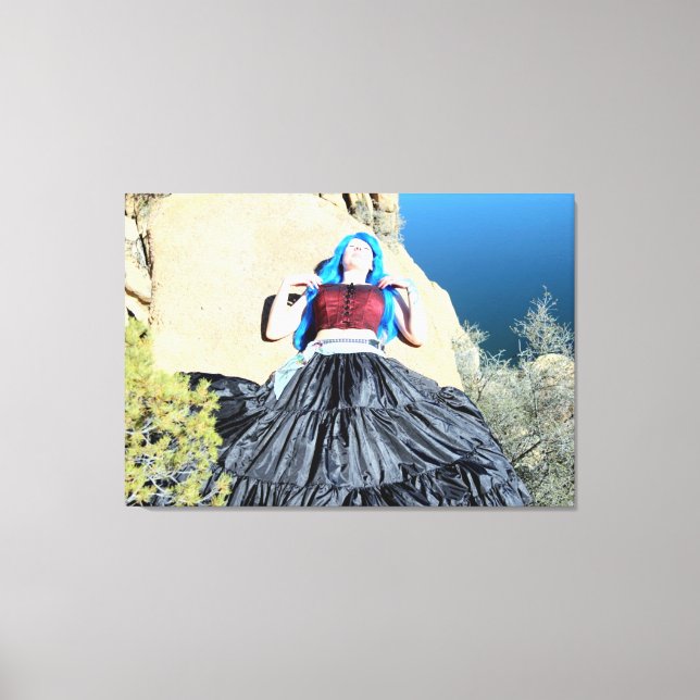 lienzo envuelto de chica de cosplay dormido (Anverso)