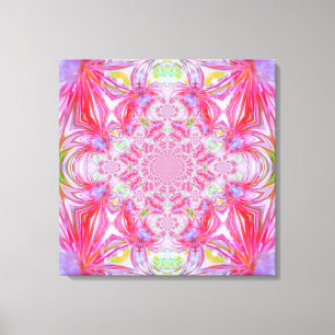 Lienzo envuelto de cristal rojo